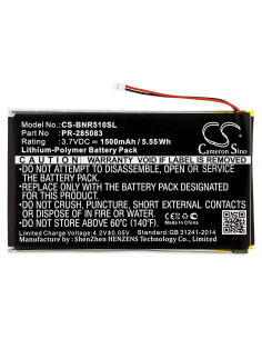 Batería de Reemplazo LIONX para E-Book Nook Glowlight Plus 2015 1500mAh