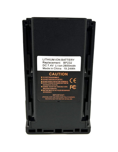 Batería Li-ion 2600mAh Kaqiusha BP-232 Reemplazo Radio