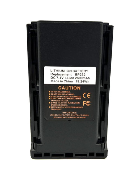 Batería Li-ion 2600mAh Kaqiusha BP-232 Reemplazo Radio