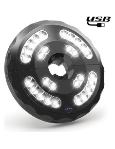 Luz de Paraguas Stdlyxun 28 LEDs Recargable 3 Modos Brillo 2