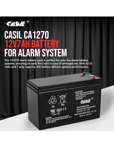 Batería AGM Casil 12V 7Ah para Alarma y Juguetes 2