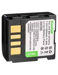 Batería de Reemplazo Kastar para JVC BN-VF707 1600mAh 7.4V