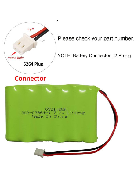Batería Ni-MH 7.2V 1100mAh GSUIVEER para Alarma Honeywell