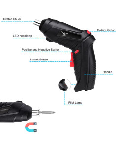Destornillador Eléctrico 8 en 1 JENABOM 3.6V Inalámbrico 2