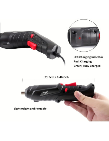 Destornillador Eléctrico 8 en 1 JENABOM 3.6V Inalámbrico