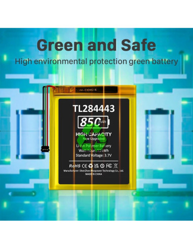 Batería TL284443 850mAh Litio para Termostato Nest 2 y 3 Gen