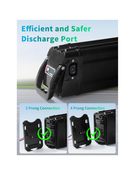 Batería de E-Bike Plegable 48V 20Ah Lithium Hellas con Cargador