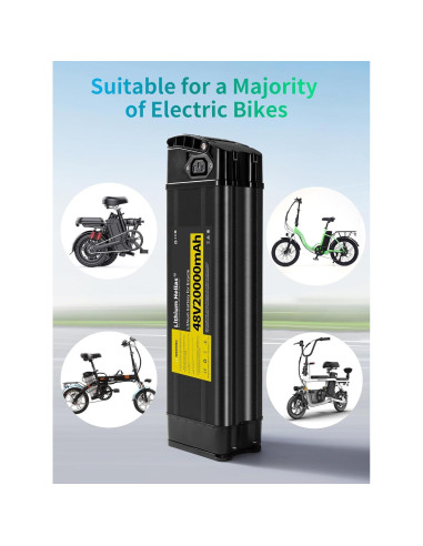 Batería de E-Bike Plegable 48V 20Ah Lithium Hellas con Cargador