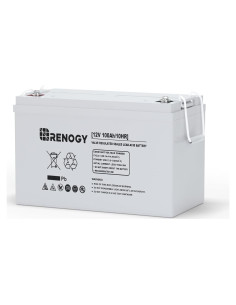 Batería AGM Renogy 12V 100Ah - 1100A Descarga Máxima