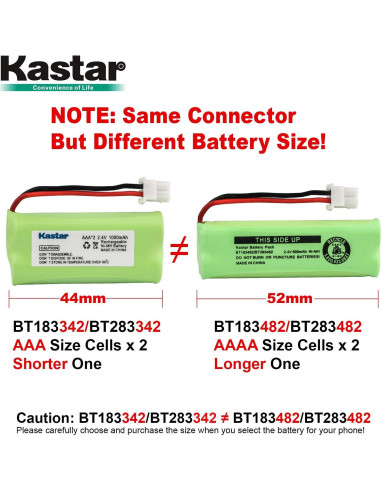 Batería Inalámbrica Kastar 6Pack Ni-MH 2.4V 600mAh para Vtech