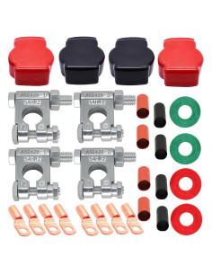 Conectores de Batería DLronwey 28 Piezas 2 Gauge 9.53 mm