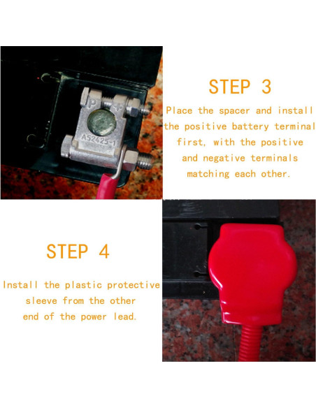 Conectores de Batería DLronwey 28 Piezas 2 Gauge 9.53 mm