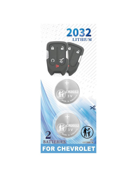 Batería CR2032 para Llave Inteligente Chevrolet GMC 2015-2021