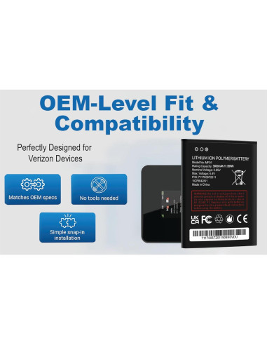 Batería de Reemplazo MF01 para AT&T Turbo Hotspot 2 3000mAh