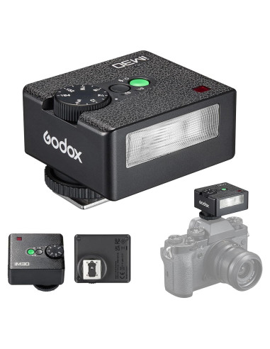 Godox iM30 Mini Flash de Cámara GN15 7 Niveles de Potencia