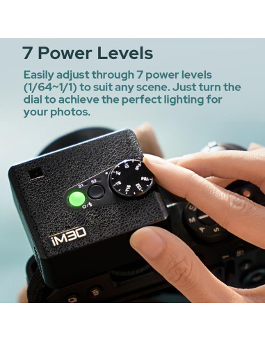 Godox iM30 Mini Flash de Cámara GN15 7 Niveles de Potencia