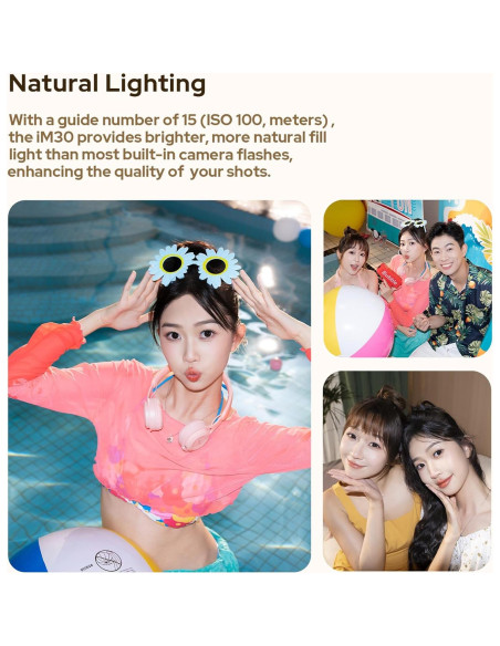 Godox iM30 Mini Flash de Cámara GN15 7 Niveles de Potencia