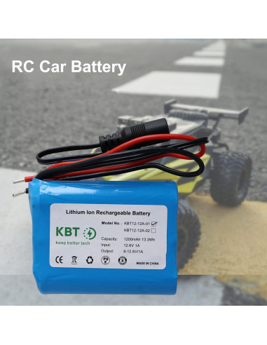 Batería de Litio Recargable 12V 1200mAh KBT con Cargador