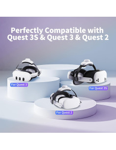 Correa para cabeza Noiposi con batería 10000mAh para Meta Quest 3/2 2