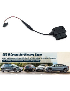 Conector OBD2 de Ahorro de Memoria SIDMILE 9V para Coche 2