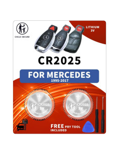 Batería CR2025 para Llave Mercedes-Benz - 2 Piezas