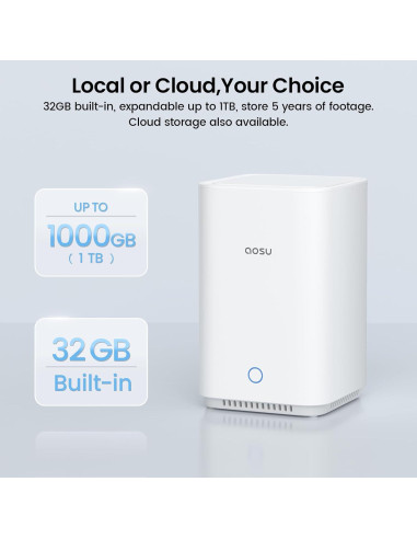 Kit de 6 Cámaras de Seguridad Inalámbricas Aosu 5MP Solar