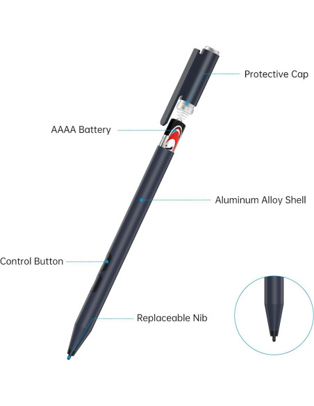 Lápiz Óptico HACEY para Microsoft Surface - Escritura Precisa