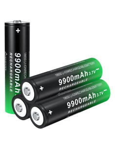 Batería Recargable 18650 9900mAh PAOWANG Pack de 4