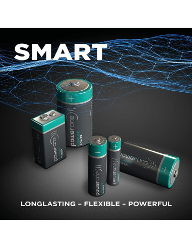 Batería Alcalina 9V Power One LONGLIFE - 1 Unidad