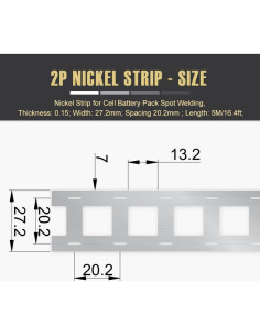 Tira de Níquel 0.15x27mm MatchWhiz 5M para Soldadura de Baterías 2