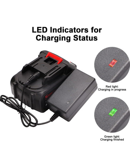 Batería de Litio 21V 4.0Ah con Cargador y LED SHINTYOOL