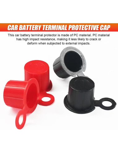 Cubierta de Terminal de Batería UHANBUT 4PCS Aislante Universal