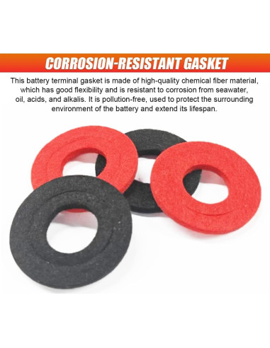 Cubierta de Terminal de Batería UHANBUT 4PCS Aislante Universal