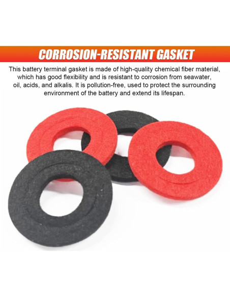 Cubierta de Terminal de Batería UHANBUT 4PCS Aislante Universal