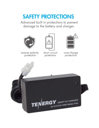 Batería Tenergy 8.4V 1600mAh NiMH + Cargador Mini Tamiya
