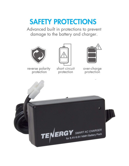 Batería Tenergy 8.4V 1600mAh NiMH + Cargador Mini Tamiya