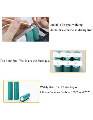 Tira de Níquel 0.15x10mm 10 Metros para Baterías Litio DIY