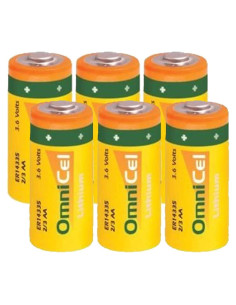 Batería de botón OmniCel ER14335 3.6V 1.65Ah Li-SOCl2