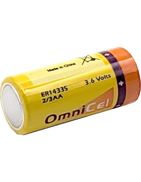 Batería de botón OmniCel ER14335 3.6V 1.65Ah Li-SOCl2