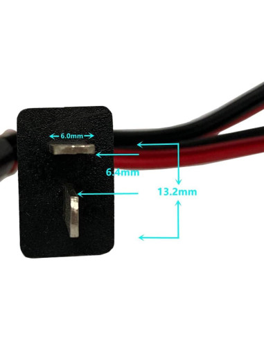 Cables de Carga de Batería 12V DC 15AWG POWER PRODUCTS 2PCS