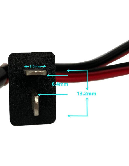 Cables de Carga de Batería 12V DC 15AWG POWER PRODUCTS 2PCS