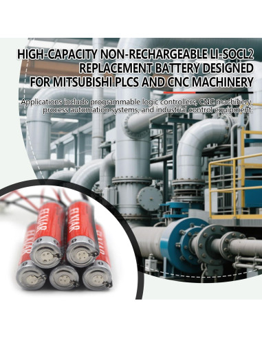 Batería de Litio ER6C 3.6V 1800mAh elxjar - Paquete de 5