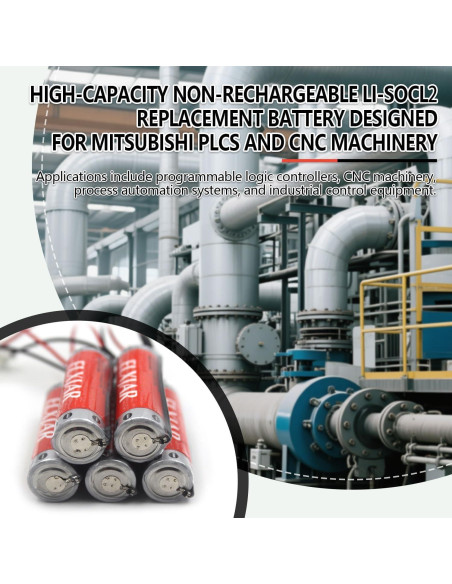 Batería de Litio ER6C 3.6V 1800mAh elxjar - Paquete de 5