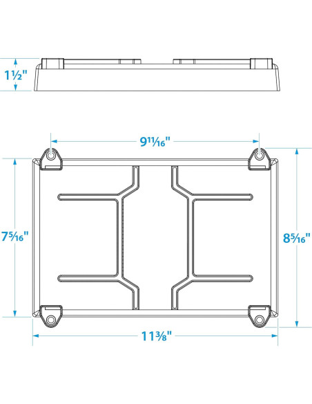 Bandeja de Batería Seachoice Grupo 24 con Correa 28.8x18.5cm