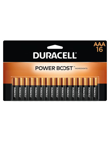 Baterías Duracell Coppertop AAA Power Boost - Paquete de 16