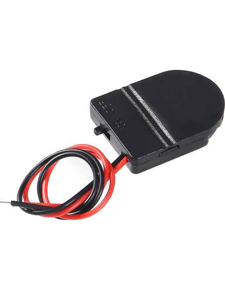 5 Soportes de Batería CR2032 con Interruptor ON-OFF Negro