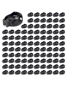 100 Soportes de Batería CR2032 con 2 Pines de Montaje