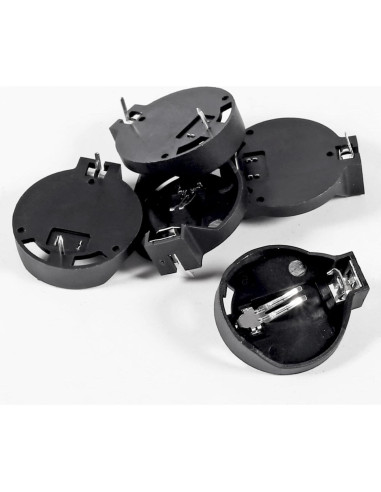 100 Soportes de Batería CR2032 con 2 Pines de Montaje