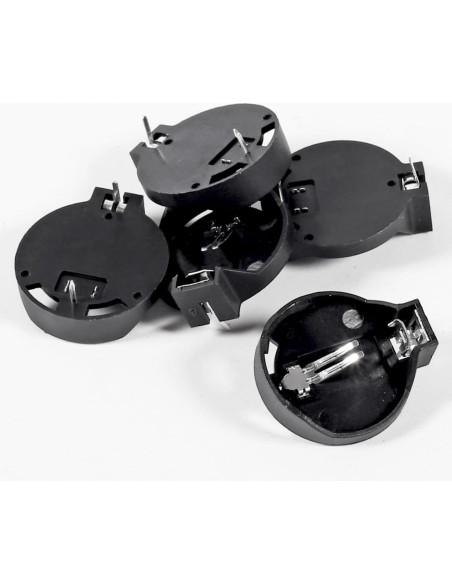 100 Soportes de Batería CR2032 con 2 Pines de Montaje