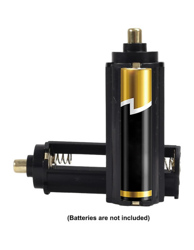 10pcs Soporte de Batería Cilíndrica Negra para 3 Baterías AAA